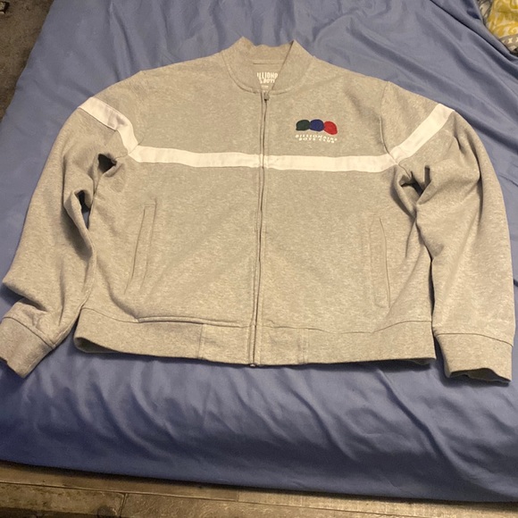 Grey embroidered billionaire boys club jacket size xl